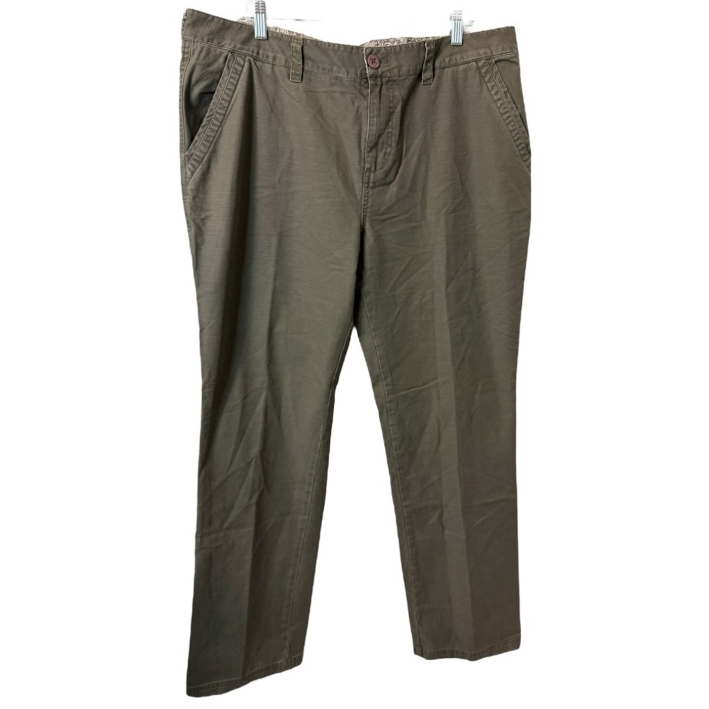 Quiksilver Men’s Pants Size 38 Olive Green Casual Cotton Chino Surf Skate Style